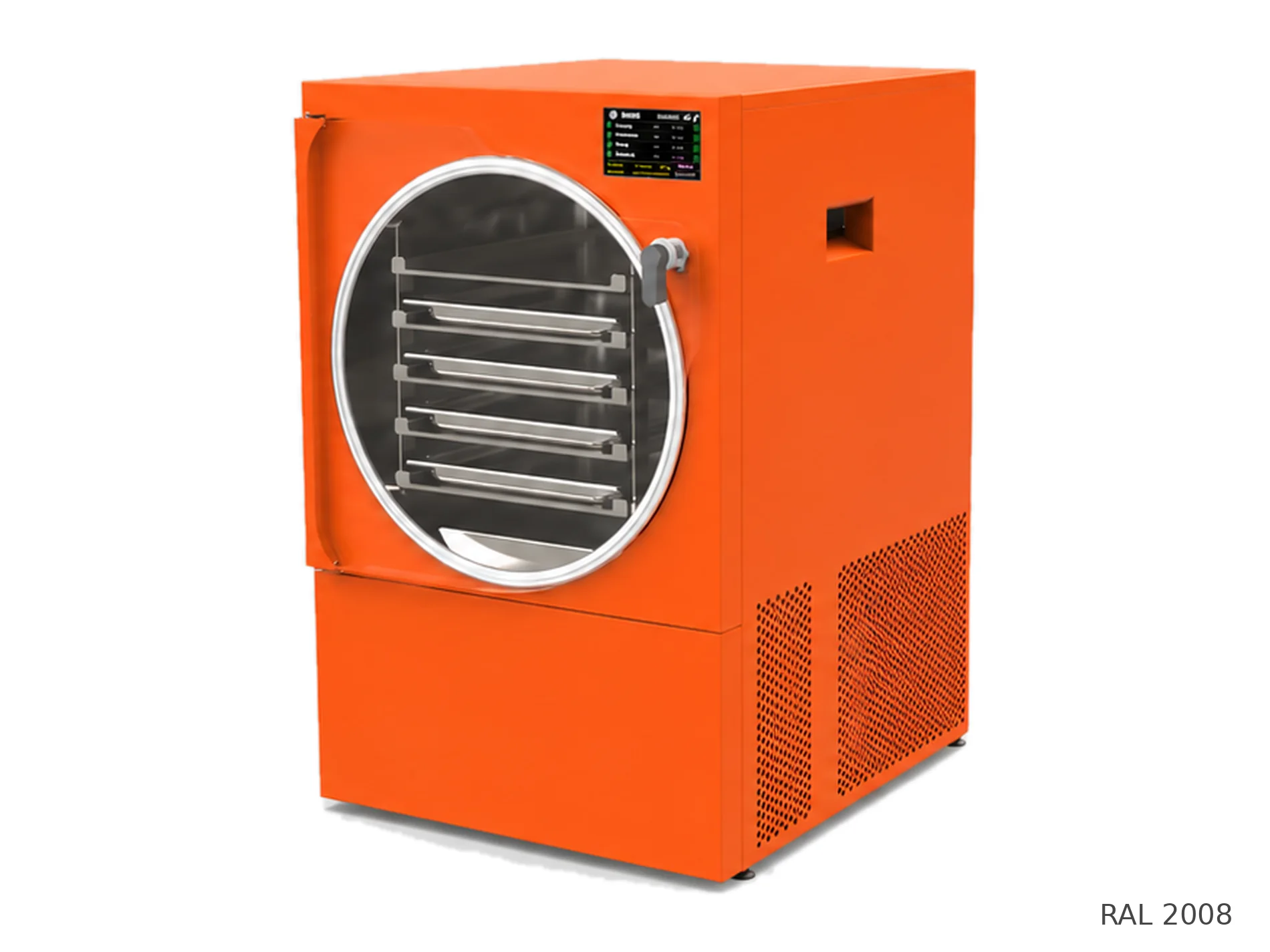 LEO-004 freeze dryer — RAL 2008 finish