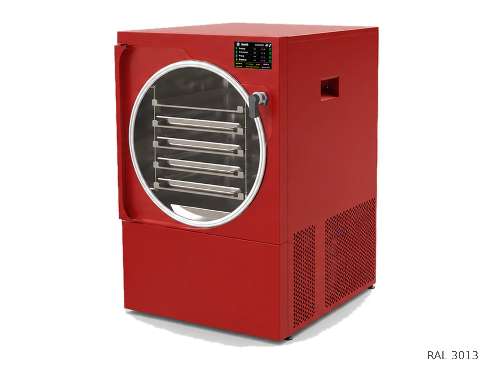 LEO-004 freeze dryer — RAL 3013 finish