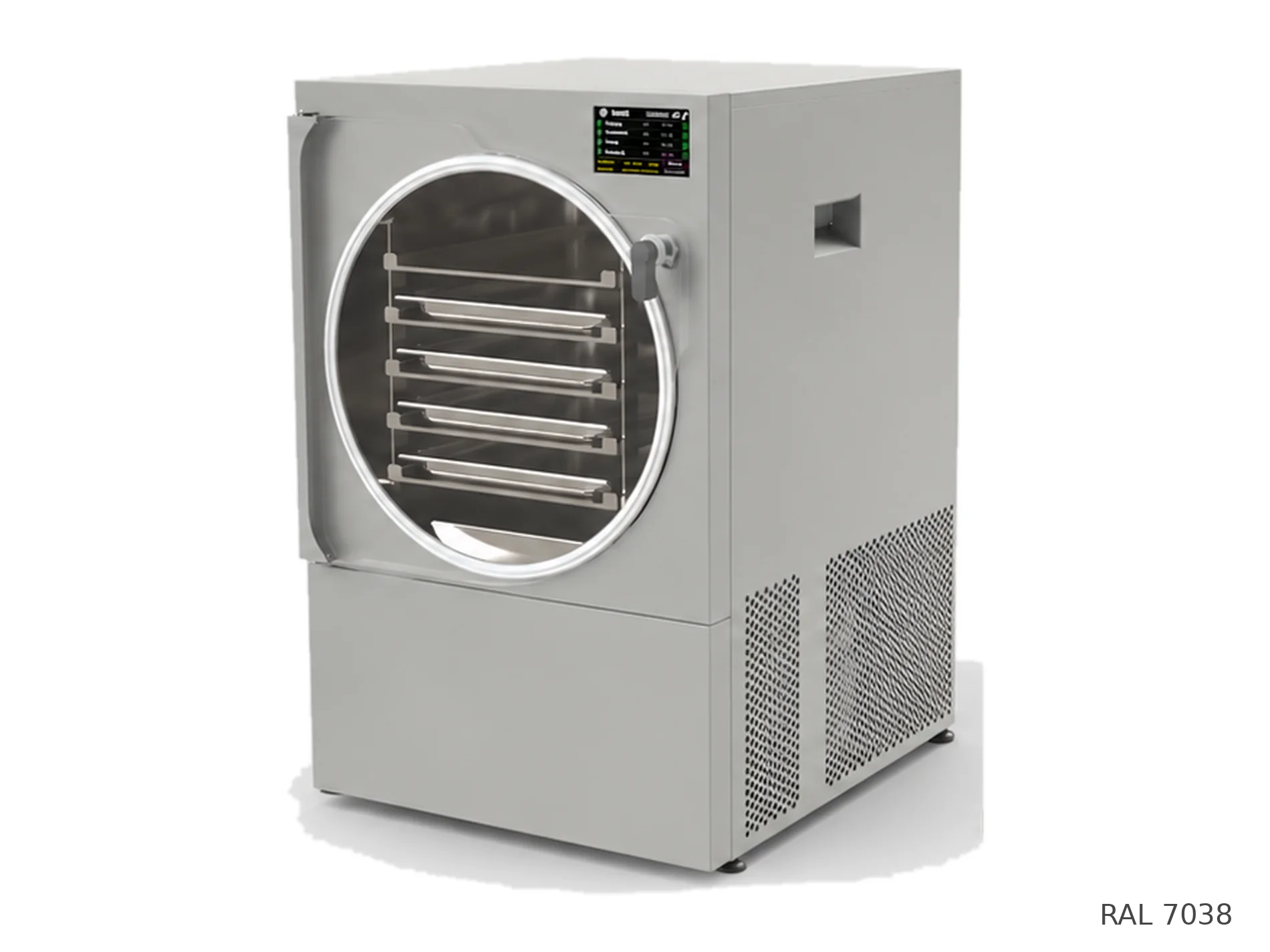 LEO-004 freeze dryer — RAL 7038 finish