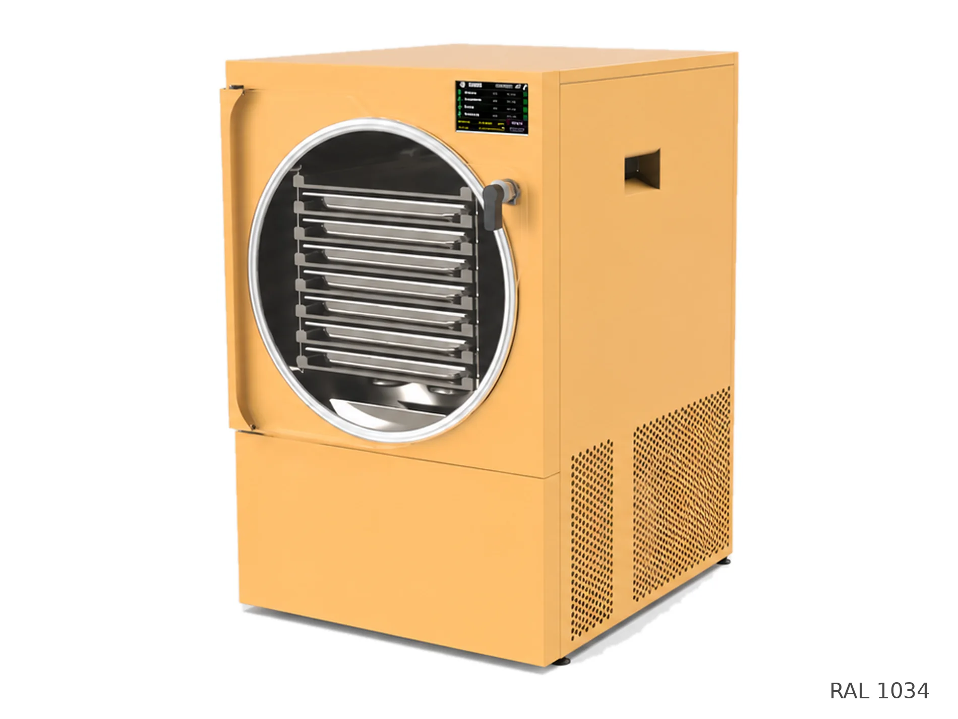 LEO-004L freeze dryer — RAL 1034 finish