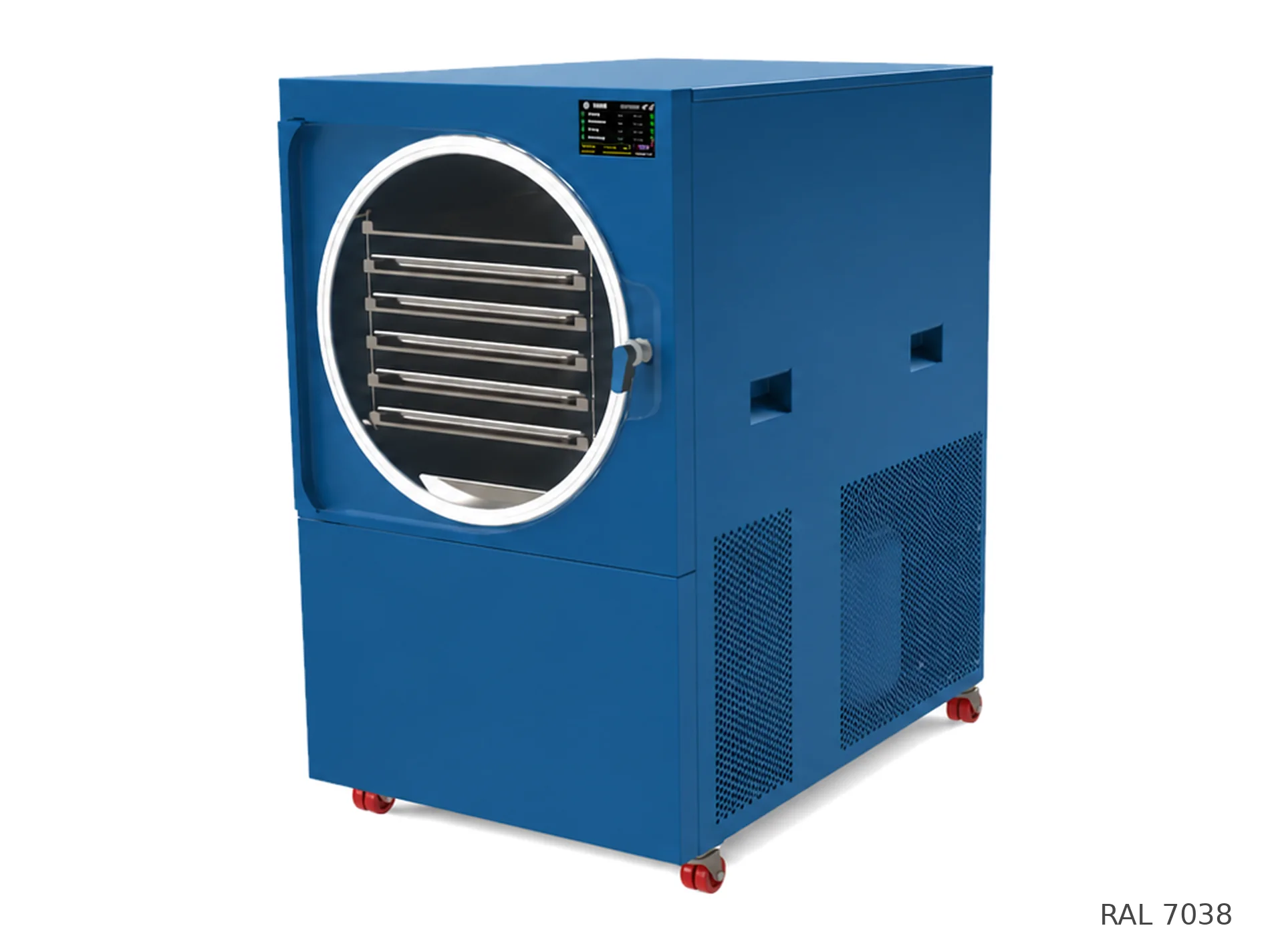 LEO-010 freeze dryer — RAL 5009 finish