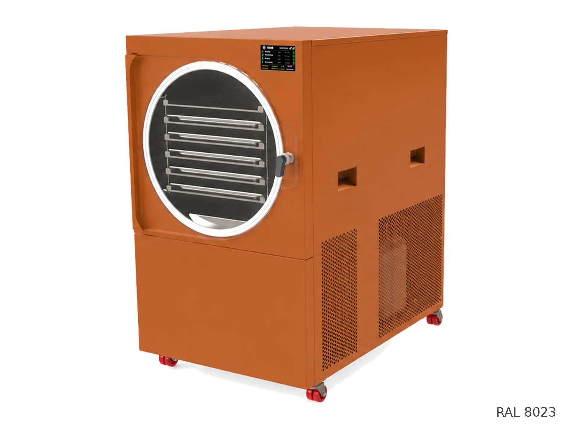 LEO-010 freeze dryer — RAL 8023 finish