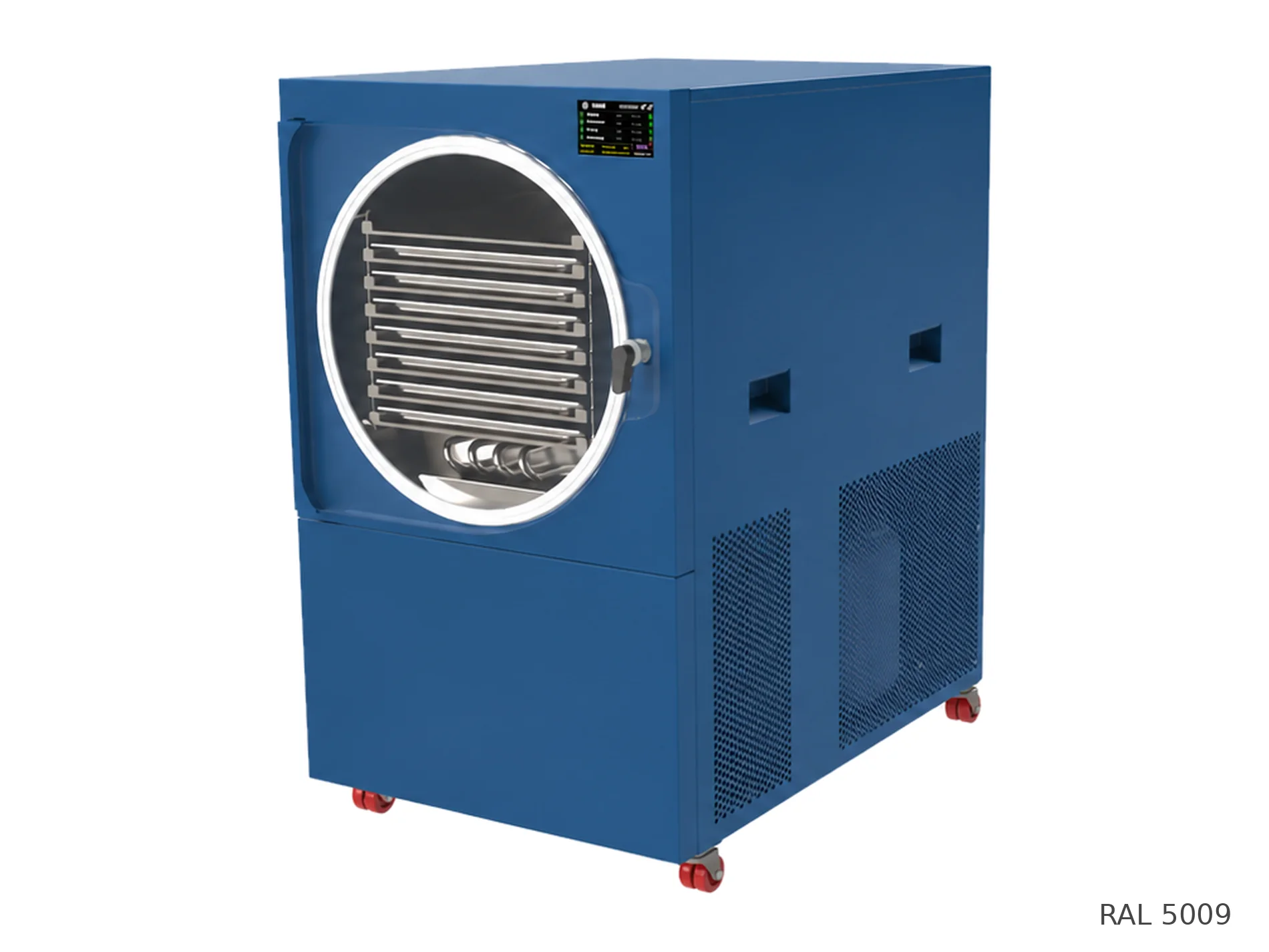 LEO-010L freeze dryer — RAL 5009 finish