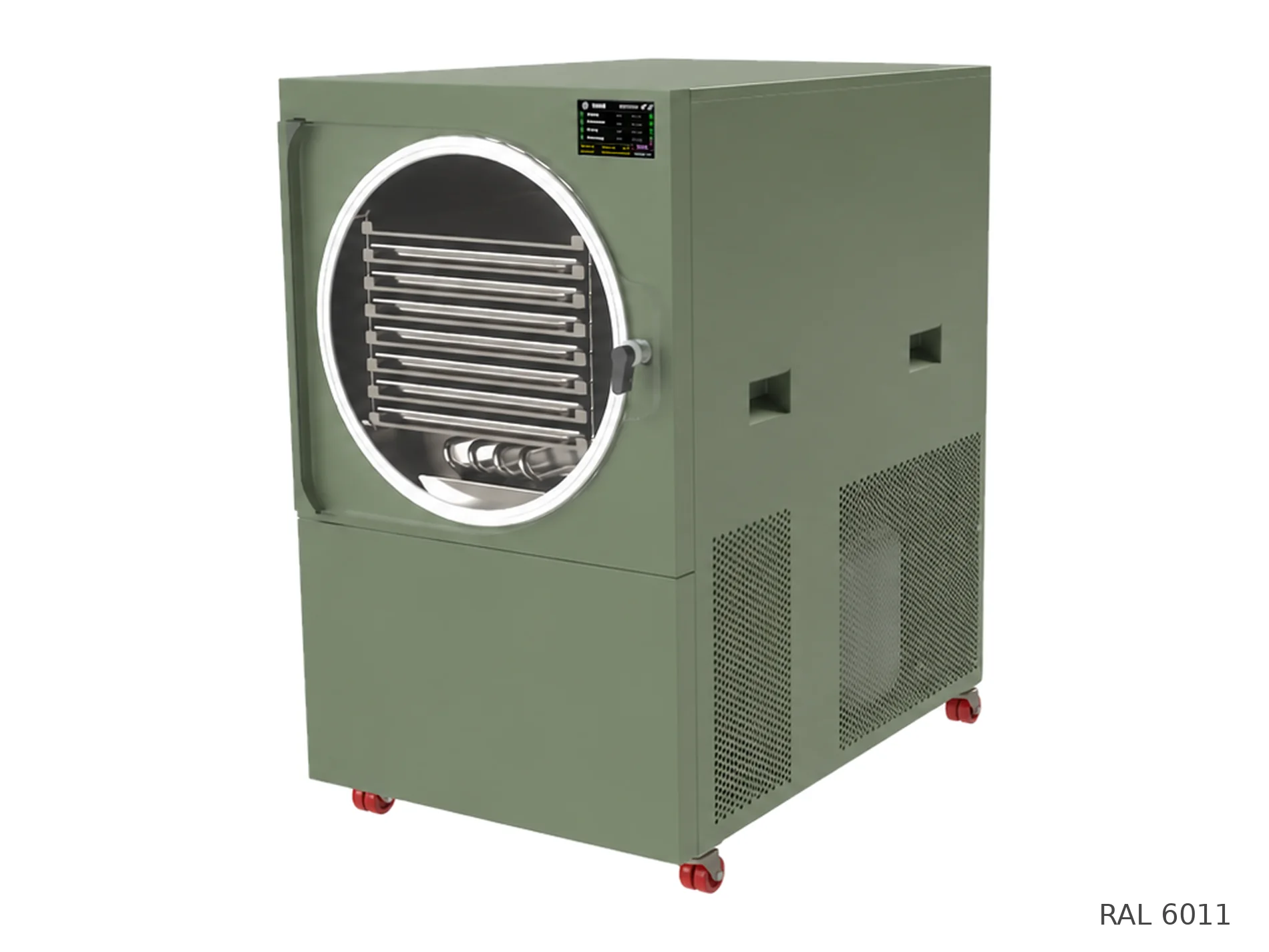 LEO-010L freeze dryer — RAL 6011 finish