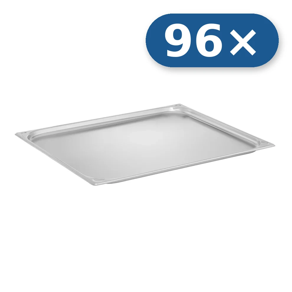 96× Stainless steel tray GN 2/1 20 mm for LEO-300