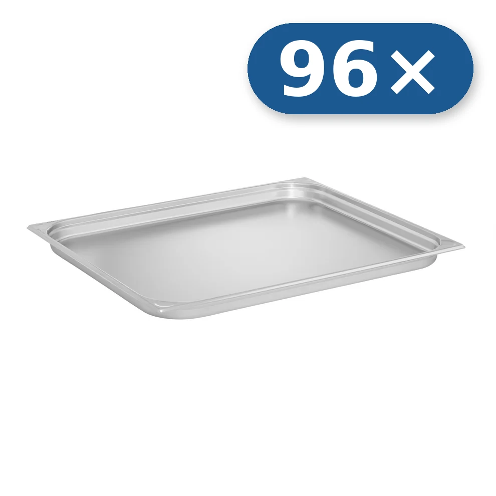 96× Stainless steel tray GN 2/1 40 mm for LEO-300